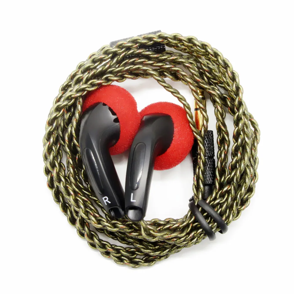 FENGRU FAI DA TE EMX500 Auricolari In-Ear Spina A Testa Piatta Auricolare FAI DA TE HiFi Bass Auricolari DJ Auricolari Qualità del suono dei bassi pesanti