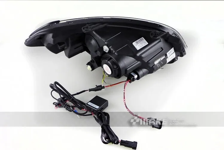 Car Style For KIA SOUL Headlights 2009-2013 SOUL LED Headlight Car angel eye led drl H7 hid Bi-Xenon Lens low beam Head lamp