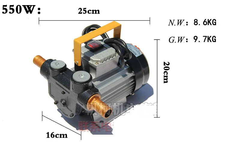 Diesel Defueling Pomp 220V 550W Zelfaanzuigende Elektrische Diesel Extractor Scavenge Uitwisseling Brandstof Transfer Zuigpomp Met olie Pistool