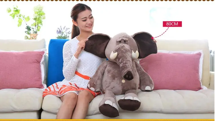 big lovely plush elephant toy new creative elephant doll about 80cm