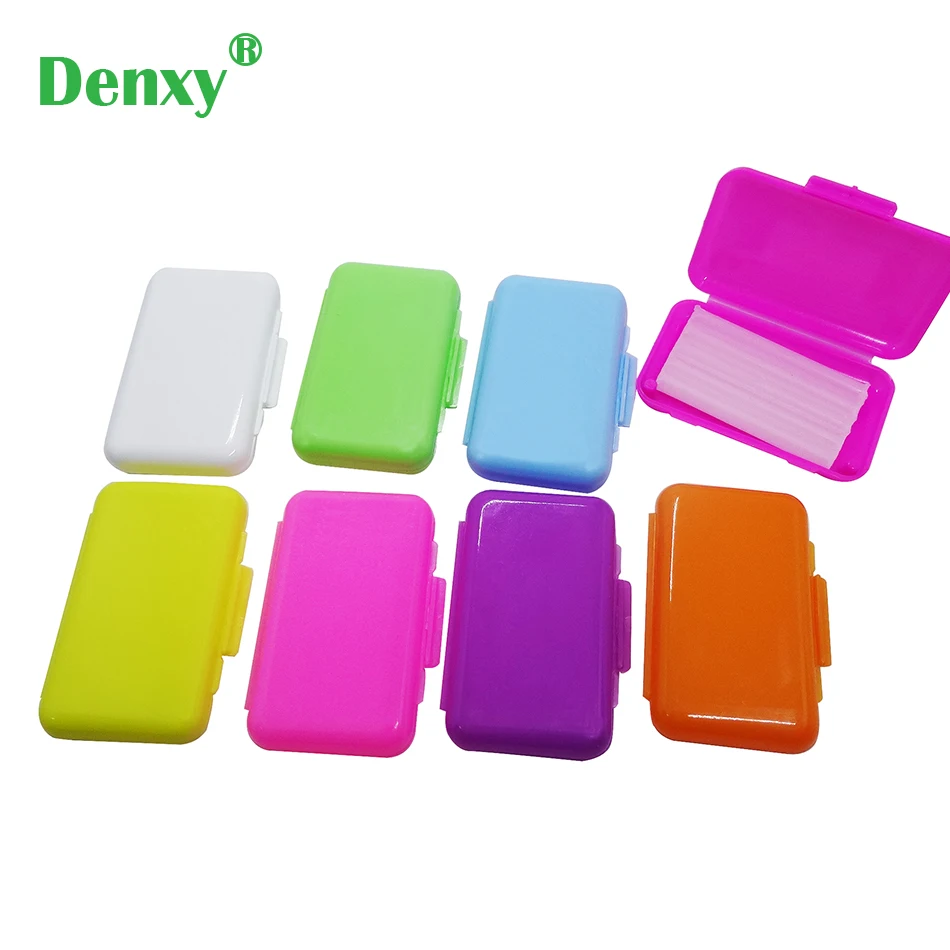 Denxy 10 caixa/lote para cinta suporte dental goma irritação higiene oral dentes branqueamento orto cera mix brace suporte ortodôntico