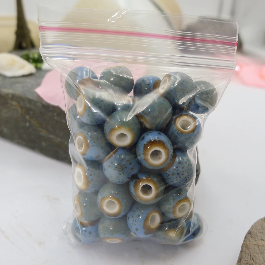 8# 100pcs China Ceramic Beads Not Hama Promotion Procelain Bead For Jewelry Making 8mm Beads #A416B