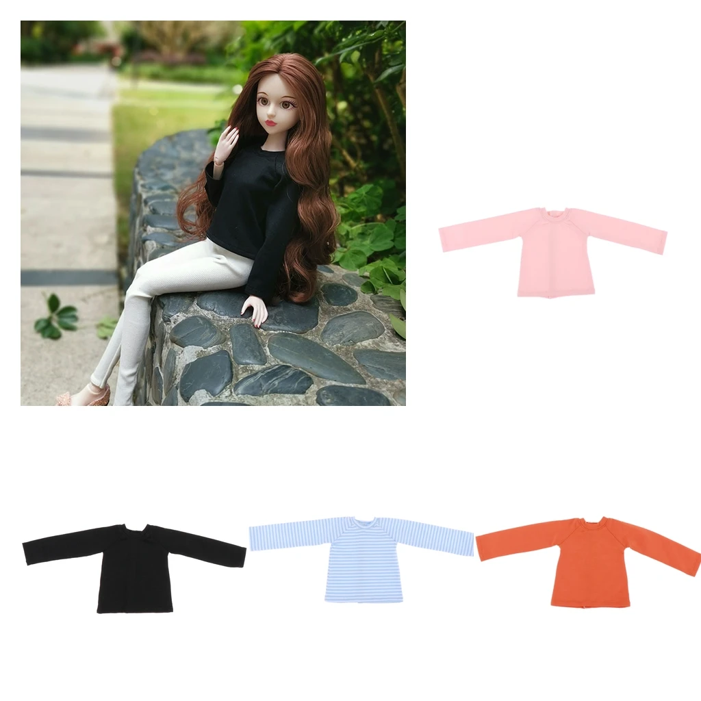 Fashion Long Sleeve T-Shirt for 1/4 BJD XinYi Doll Dress Up, Pretend Play Dolls Play Toy