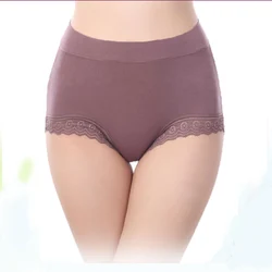 AQ193 Women Briefs Hight Waist Sexy Panty Lace Underwear Cuecas Modal Women Intimates Panties Plus Size Underpants