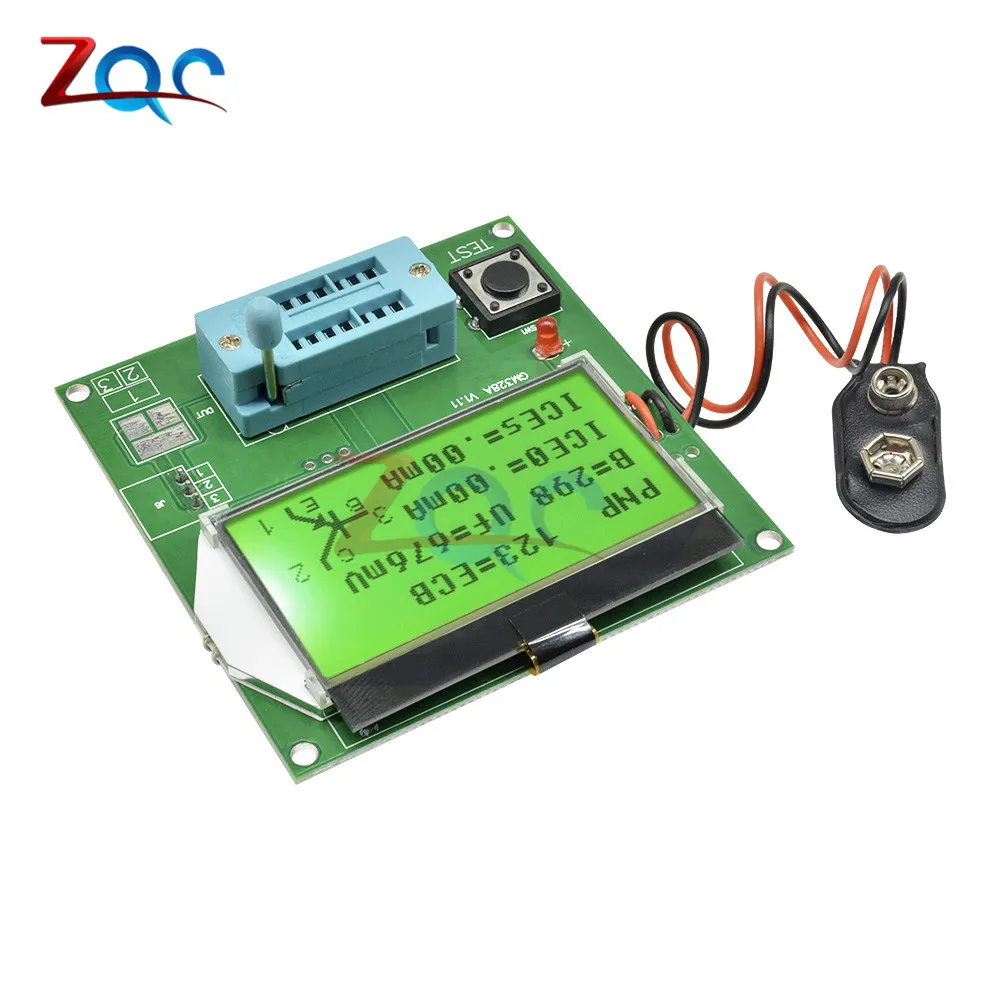 LCD GM328A Transistor Tester Capacitor Frequency Meter ESR/LCR/RLC/PWM Meter MOS/PNP/NPN Square Wave Signal Generator