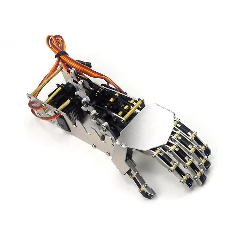 5DOF Metal Robot Hand/Five Fingers/Mini Bionic/Gripper/Silver/DIY