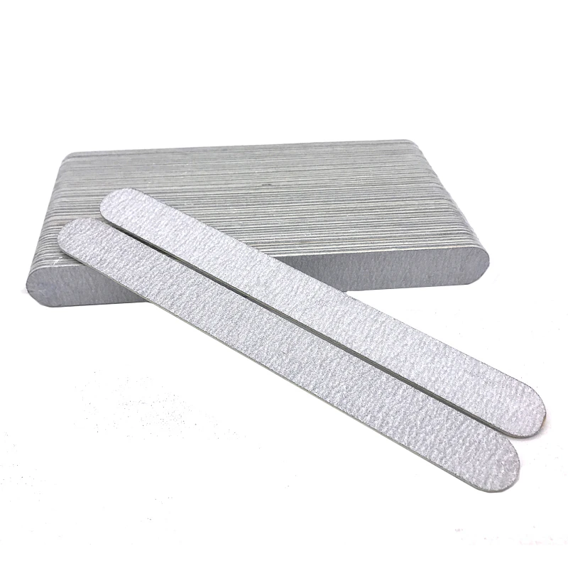 Wholesale 100pcs Grey Nail File Polishing  Sanding Files Nagel Vijlen Double Side Trimmer Buffer Manicure Pedicure Nail Art Tool