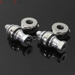 Old School Spear Polish 7/8 inch & 22mm Bar Mount Clamps 7/8'' Handlebar Risers for Harley 2