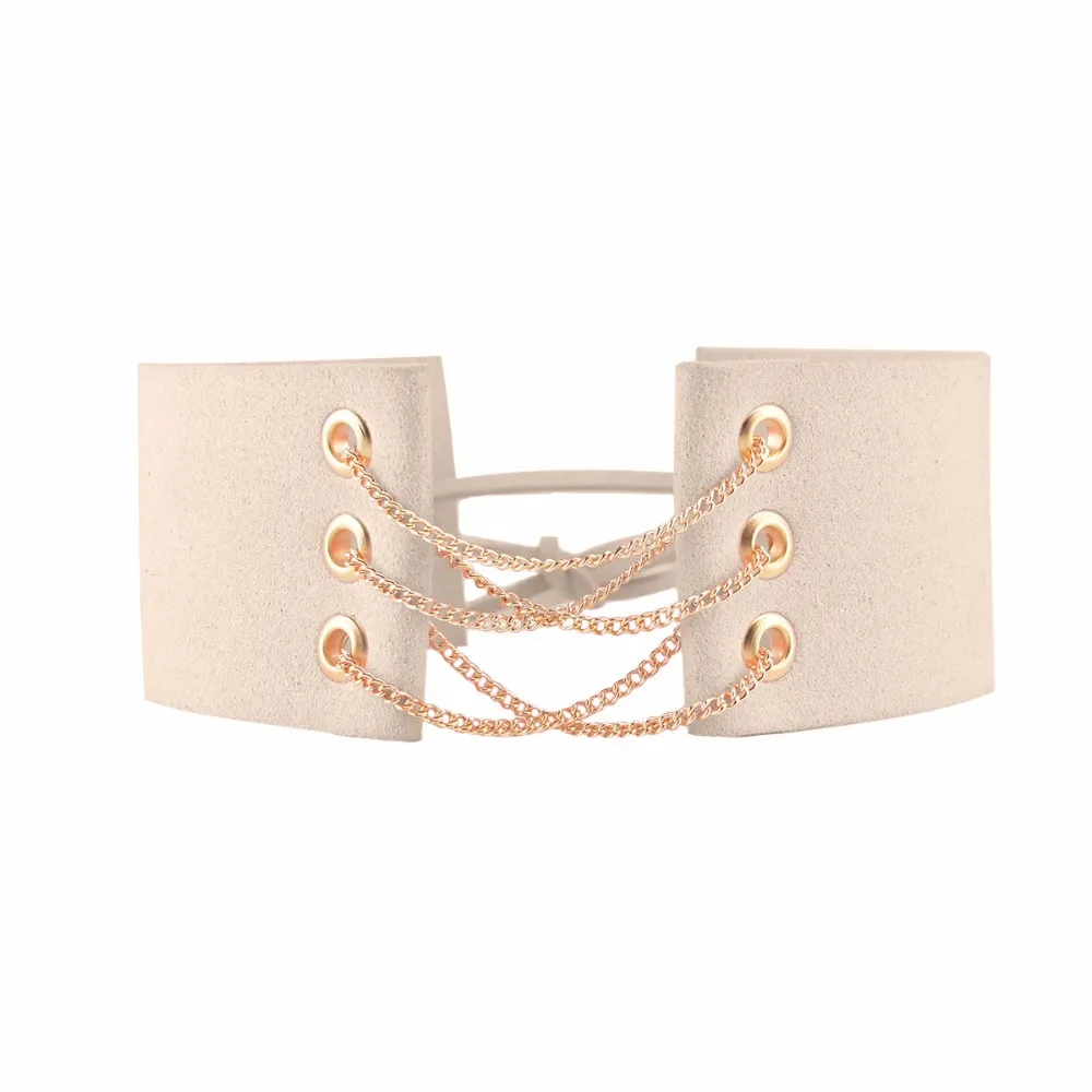 2019 New Arrival Gothic Velvet Leather Choker Necklace Sexy Wrap Tie Up Lace Up Chokers for Lady Statement Necklace Jewelry Gift image 3