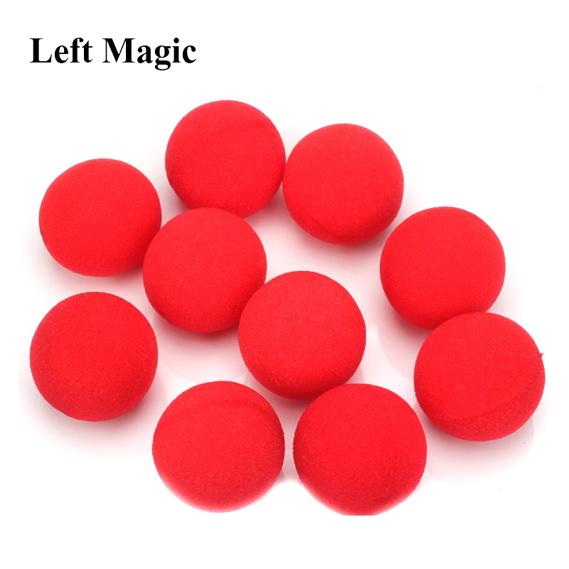 10PCS 4.5cm Finger Sponge Ball magic tricks Classical magician Illusion Comedy close-up stage card magic Accessories E3132