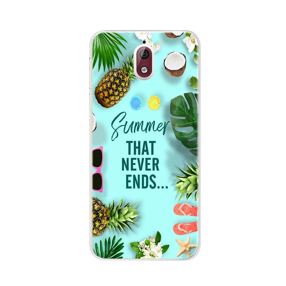 Nokia 3.1 소프트 TPU 5.2 \'\'용 귀여운 페인트 케이스 Nokia 3 2018 TA-1063 TA-1057 Nokia3.1 보호 쉘 전화 케이스 용 뒷면 커버