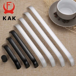 KAK Aluminium Alloy Black Cabinet Knobs Kitchen Cabinet Handles Drawer Knobs Pulls Black Furniture Handle Cabinet Hardware