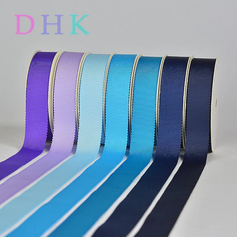 DHK 70 Color 8 Size Options 50yards Polyester Petersham Ribbon Pick Color Home Textile Wedding Packing Accessory Sewing S882