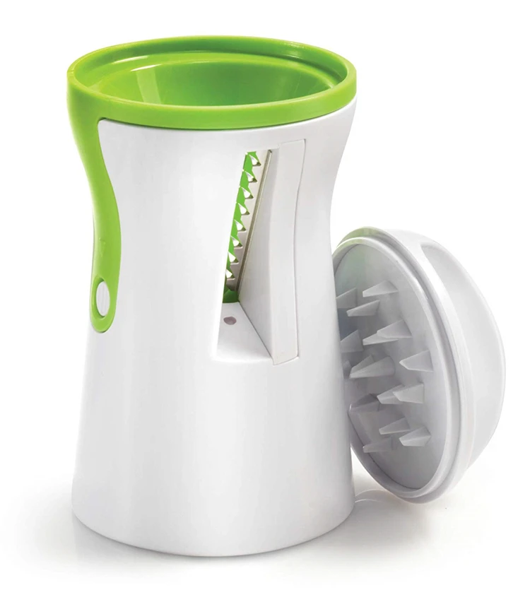 LMETJMA Heavy Duty Spiralizer Gemüseschneider Gemüsespiralschneider Cutter Zucchini Pasta Nudel Spaghetti Maker KC0335 – Detail 6