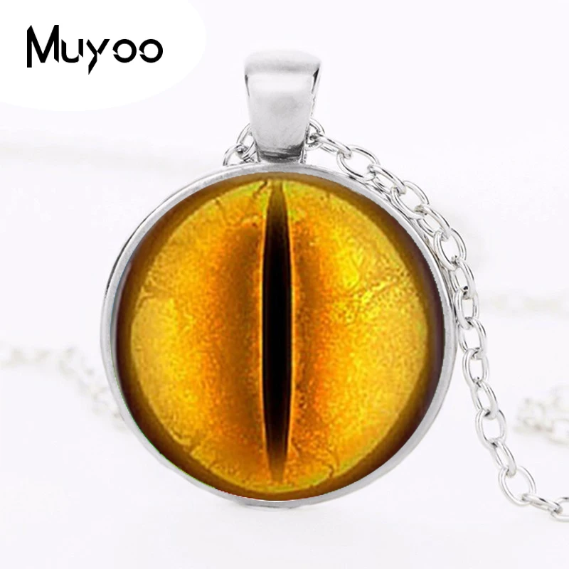 fashion Dragon Eye pendant personality cat eyes color art photo Charms for collars Eye glass dome pendant statement jewelry HZ1