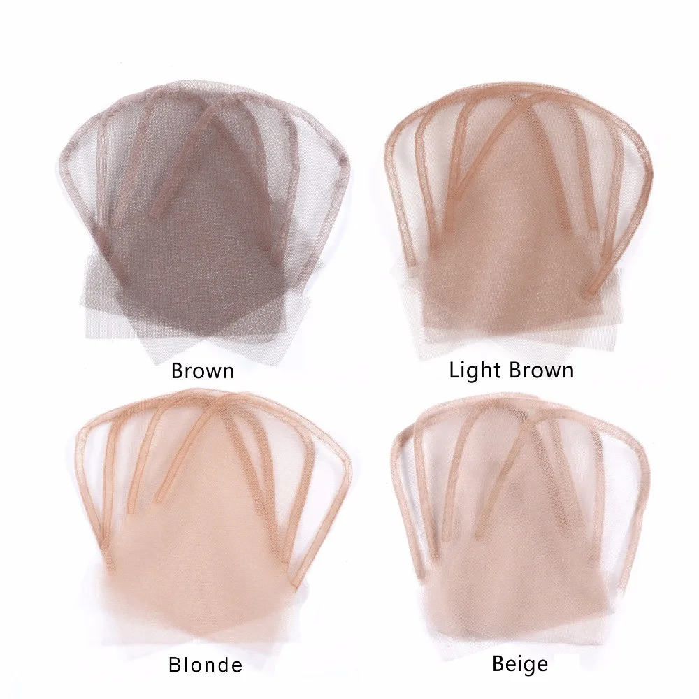 Lace Closure Frontal Base 4x4 Inch Swiss Lace Wig Caps for Making Closure 1Pc/Lot 4 Colors Optional