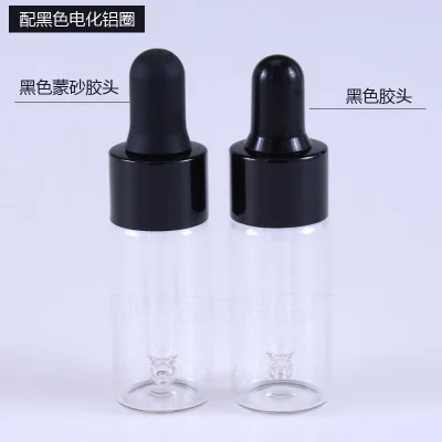 300pcs/lot 10ml Glass Dropper Bottle Refillable Tea Tree Oil Essential Aromatherapy Perfume Container Pipette Bottle