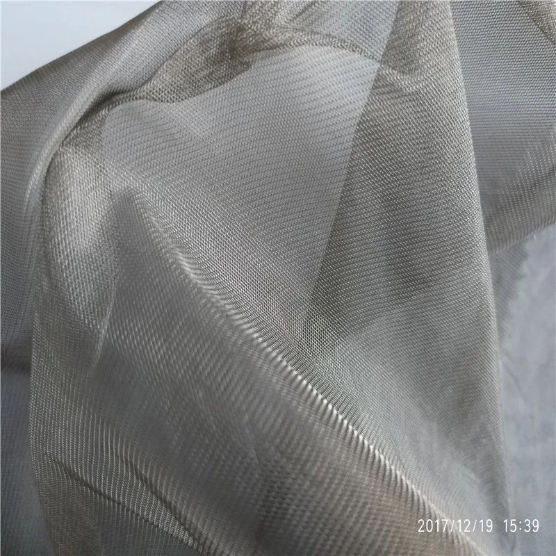 

100% SILVER COATED Silver fiber Baby cart shielding anti-radiation mosquito net fabric