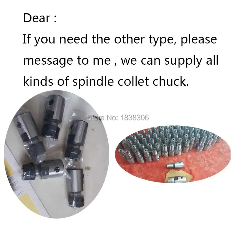 ER20 collet Motor shaft Chuck ER ER11 ER16 ER25 ER32 spindle Extension Rod tool holder CNC Milling drill chuck B10 12 18 JT2 6