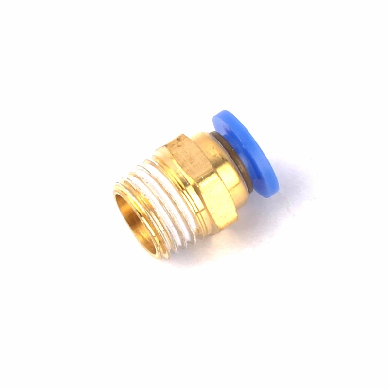 30pcs 1/4 Inch to 6mm/8mm Brass Quick Connector Male Thread Brass Fitting for Irrigation High Pressure Pipe Pneumatic Adapter