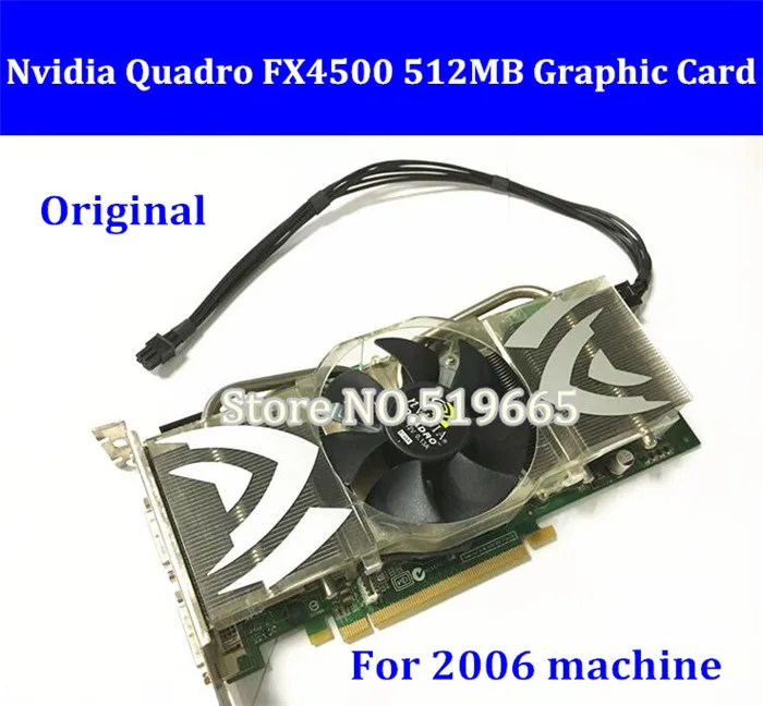 

Original For MA356 2006 FX 4500 PCIe Graphic Card High Quality Quadro FX4500 512MB PCI-E Video Card with mini 6pin power cable