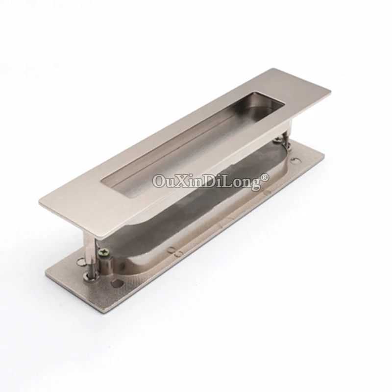 Brand New 2Pairs Recessed Sliding Door Handles Invisible Hidden Wood Door / Barn Door Pulls Handles Sliding Push / Pull Handles