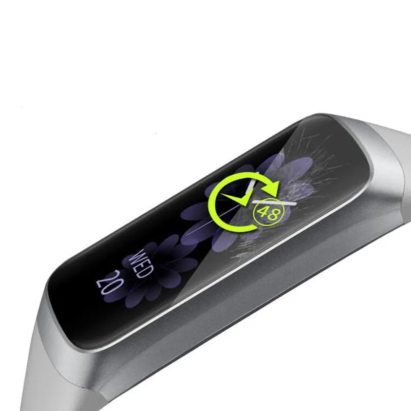 5pcs TPU Soft Full Coverage Protective Film Guard For Samsung Galaxy Fit SM-R370/ Fit-e SM-R375 Wristband Screen Protector Cover