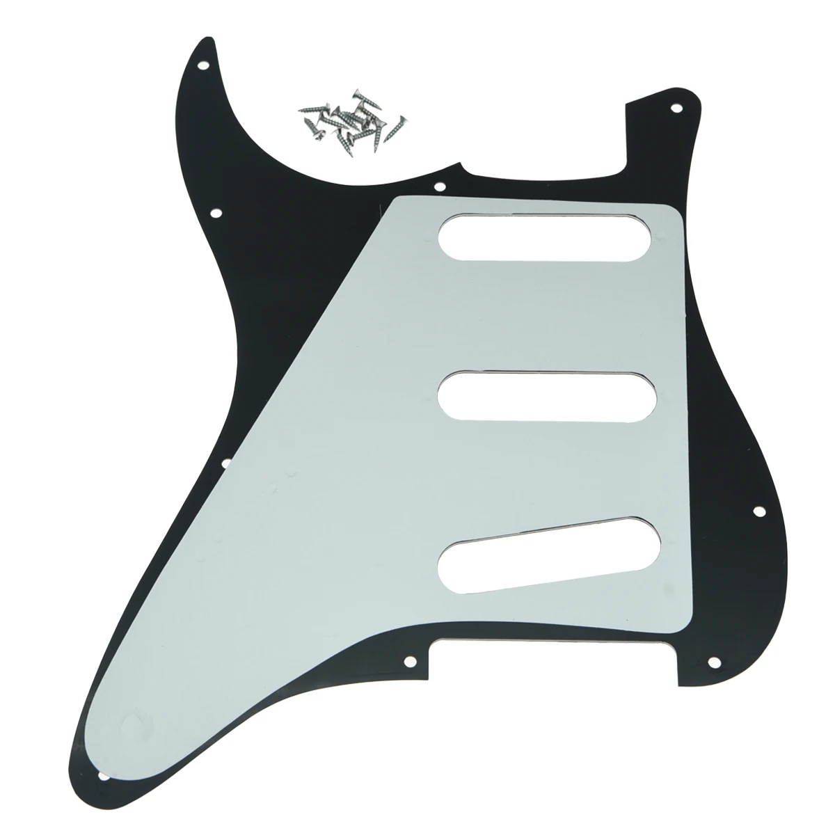 Dopro 11 Hole Vintage 62 ST SSS Single Coil Pickups Guitar Pickguard Scratch Plate for Strat with Screws for Fender American ST