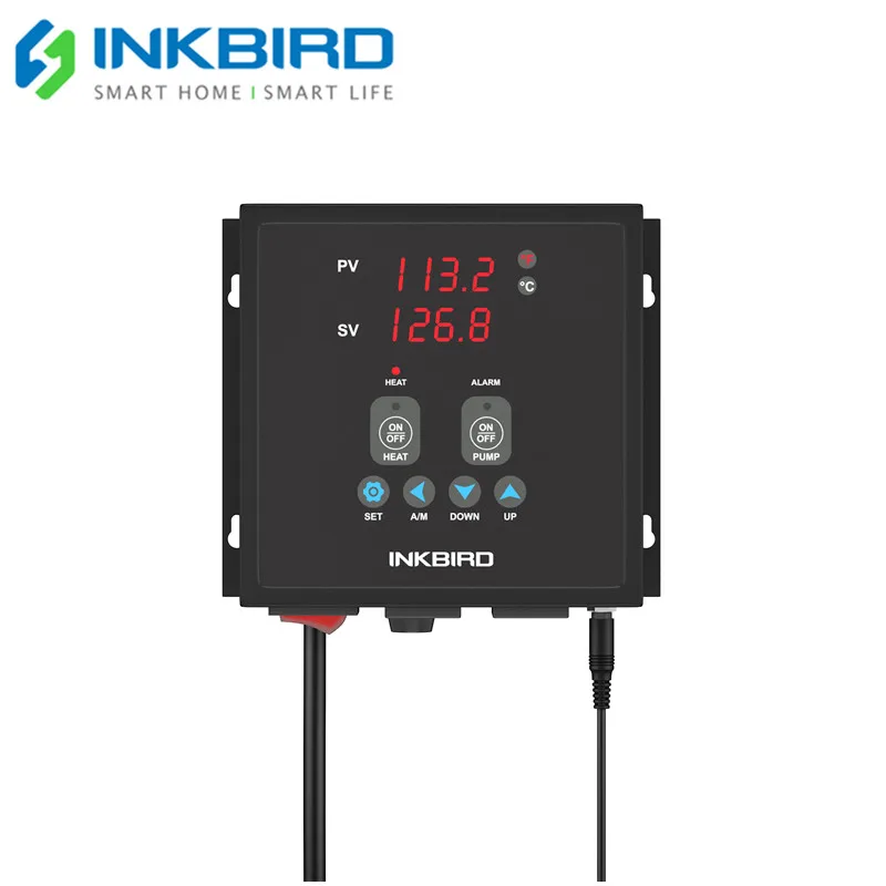 Inkbird IPB-16S 15A cyfrowy wstępnie okablowany temperatura PID termostat z NTC sonda do domowe warzelnictwo