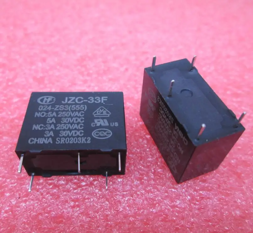 

HOT NEW RELAY JZC-33F-024-ZS3 HF33F 024-ZS3 JZC-33F 024-ZS3 24VDC 024-ZS3-24VDC 24VDC DIP5