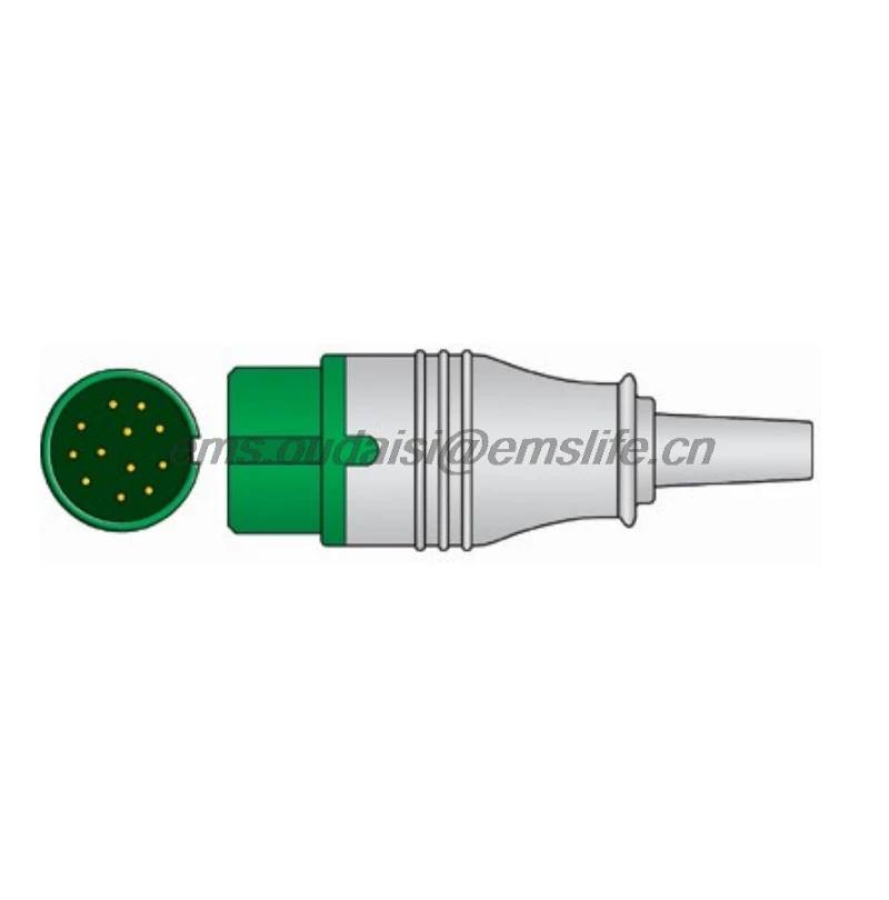 

Comen C60 12Pin ECG connector for ECG Cable spare parts of patient monitor and cardiography machine