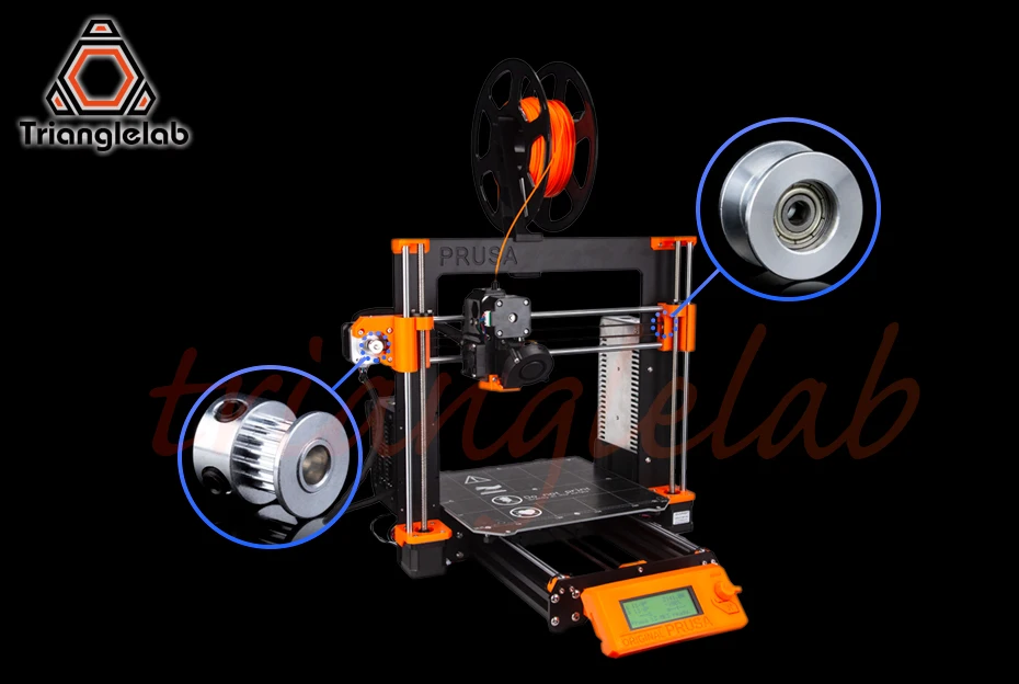 Trianglelab ® GT2-16 Riemenscheibenlagergehäuse Leerlaufrollensatz für Original Prusa I3 MK2.5/S MK3/MK3S Kit Synchronrad – Detail 5