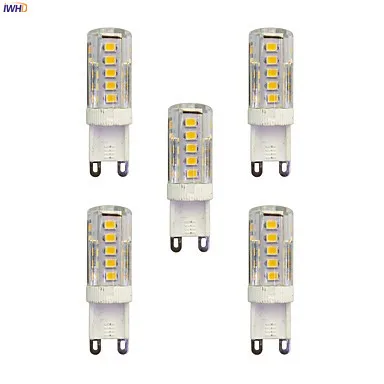 IWHD 2W 100-150lm Creamic G9 LED 220V 33xSMD3528 Dimmable LED Lamp Bulb G9 220V Bi-pin Lights Warm White White 110V-220V