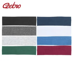 Geebro Boys Girls Plain Headband Classice Candy Color Flat Stretch Headbands for Girls Children's Elastic Head Band Baby Turban