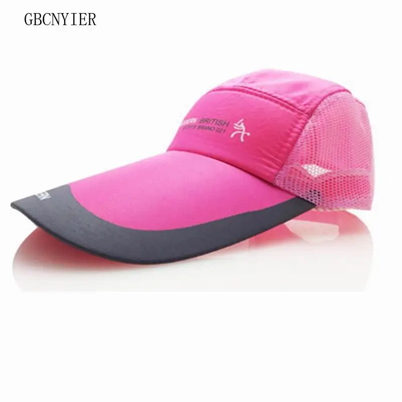 GBCNYIER-Boné de Aba Longa, Barato, Grande, Secagem Rápida, Exterior, Malha Respirável, Ajustável, Unisex, Verão, 11cm