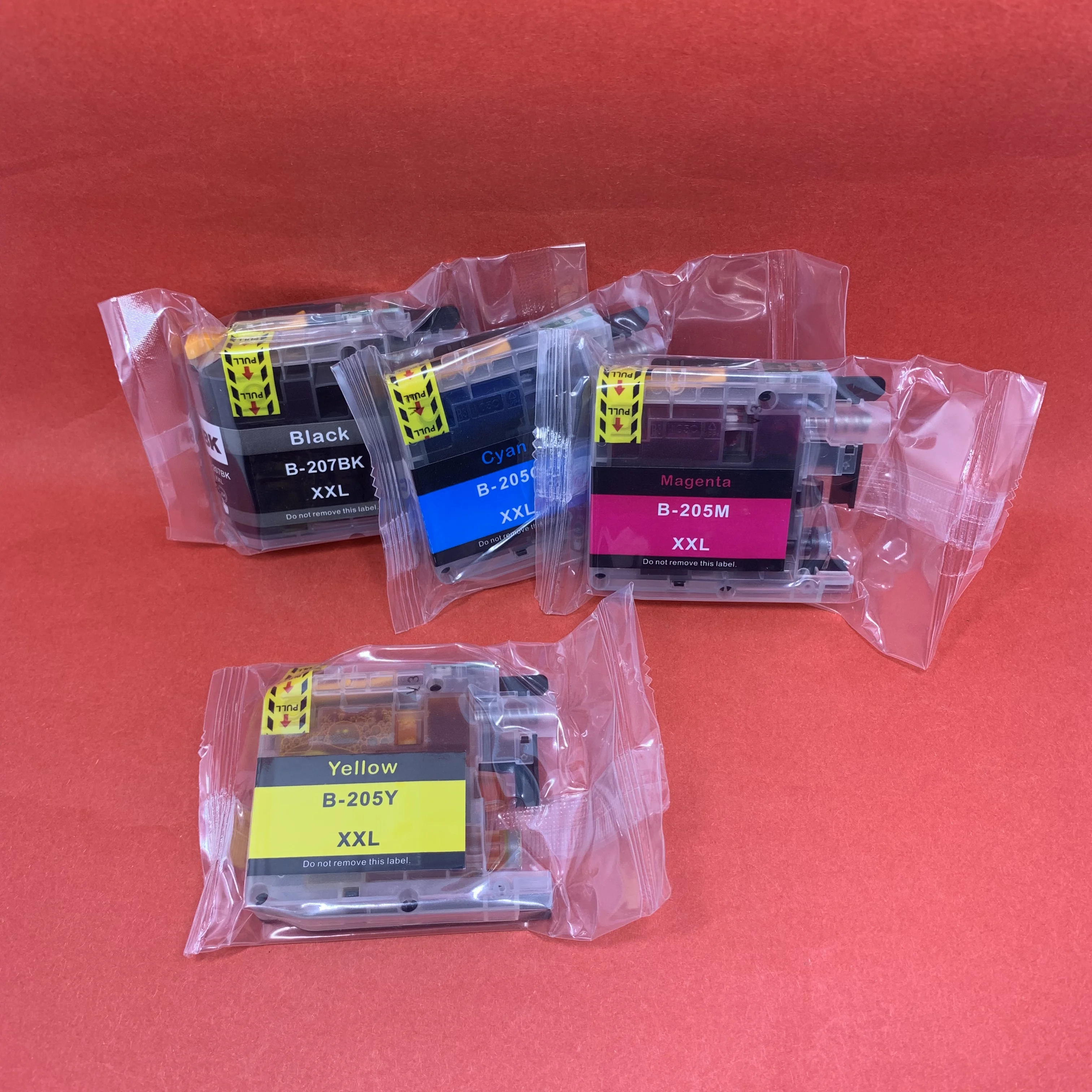 4Pcs/Set LC207XL LC205XL Compatible Ink Cartridge LC207 LC205 for Brother MFC-J4320DW MFC-J4420DW MFC-J4620DW