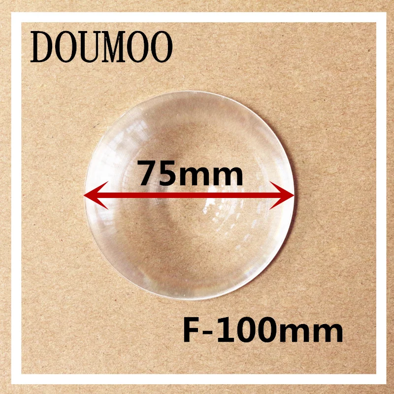 

2 pc / lot Round Optical PMMA Plastic Parking Car Fresnel Lens Diameter 75 mm Focal Length -100 mm Wide Angle Minifier Lens