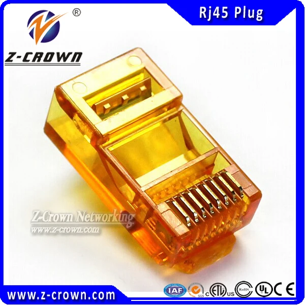 Dark Blue Cat5e RJ45 8P8C UTP Plug  Color  Connector 30U gold plating 50pcs/lot