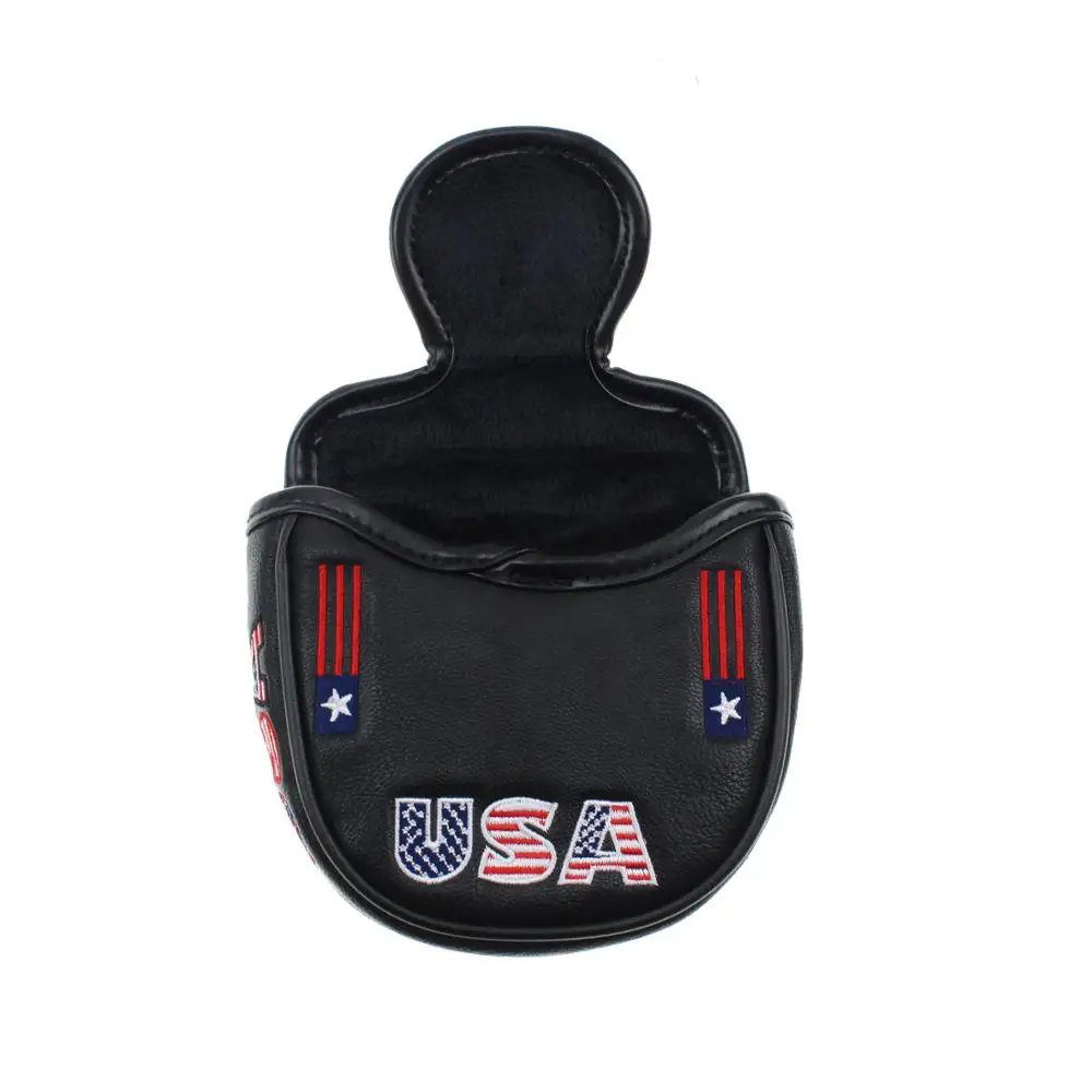 Crestgolf Golf USA America Mallet Putter Cover Headcover for Odyssey with Smart Design and Perfect Quality Head Protector Golf