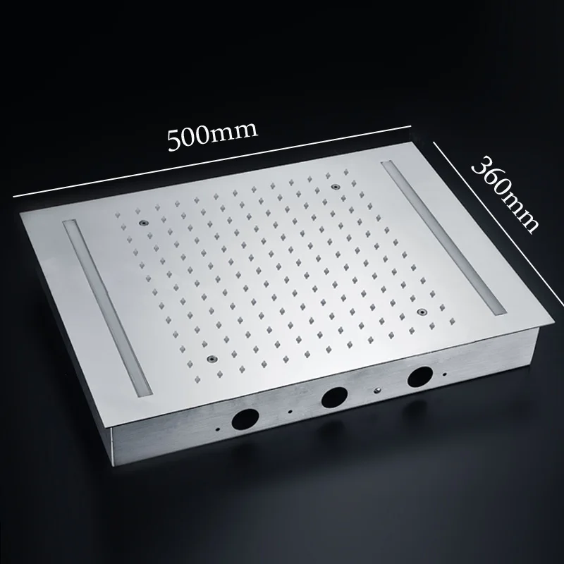 Imagem -04 - Design Banho Elétrico Led Teto Recessed Chuvas Cabeça de Chuveiro 304sus Acessórios do Banheiro Chuveiro Ducha Painel Novo