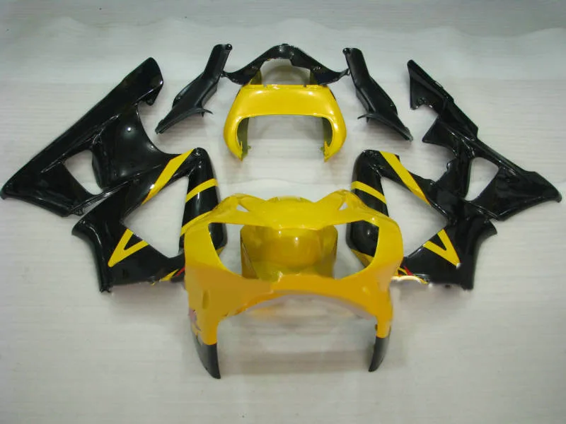 

km black yellow Fairing kit for CBR900RR 00 01 CBR900 929 CBR900RR 2000 2001 Injection mold Fairings set