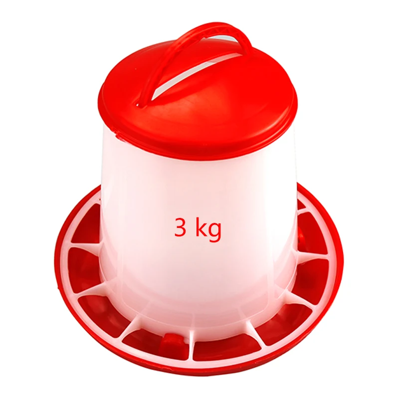 Neue Geflügelfutterautomaten 3kg / 5kg Futtereimer für Hühner, Enten, Wachteln – Bodenfutterautomat für Geflügel und Enten – Detail 5