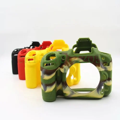 ซิลิโคนยางซิลิโคนป้องกันกล้องกรณีผิวสำหรับ Nikon D750กระเป๋ากล้องสีดำ/ลวงตา/สีแดง/สีเหลือง