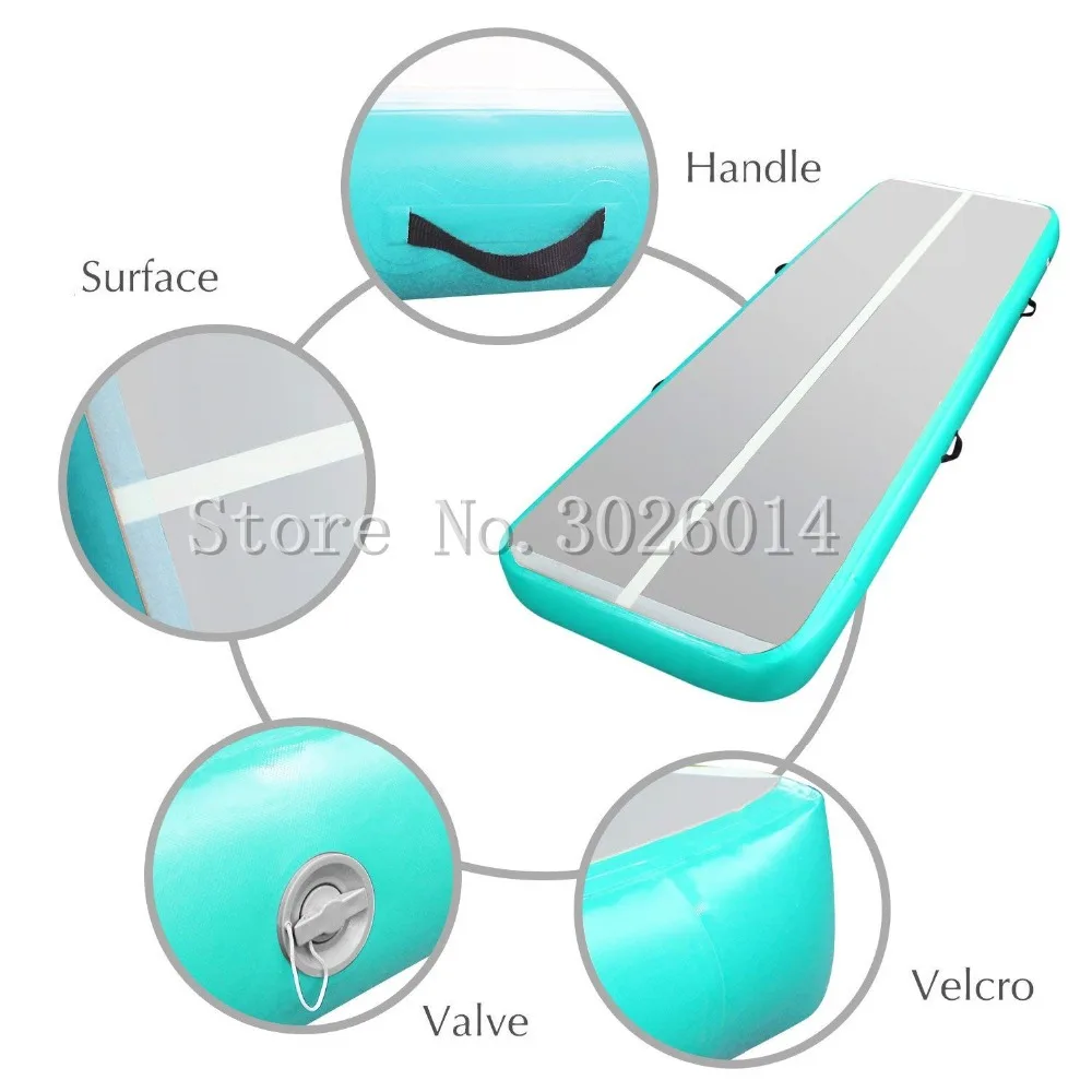 HIBADOU-Air Track avec pompe à air électrique pour l'entraînement, Air Floor Polymerers, Tumbling Polymerers, Gonflable Aqtrack Polymerics, 9x1x0.2m