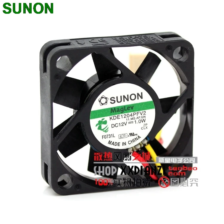 

original For Sunon KDE1204PFV2 1.0W 4010 4CM ultra quiet fan with heatsink