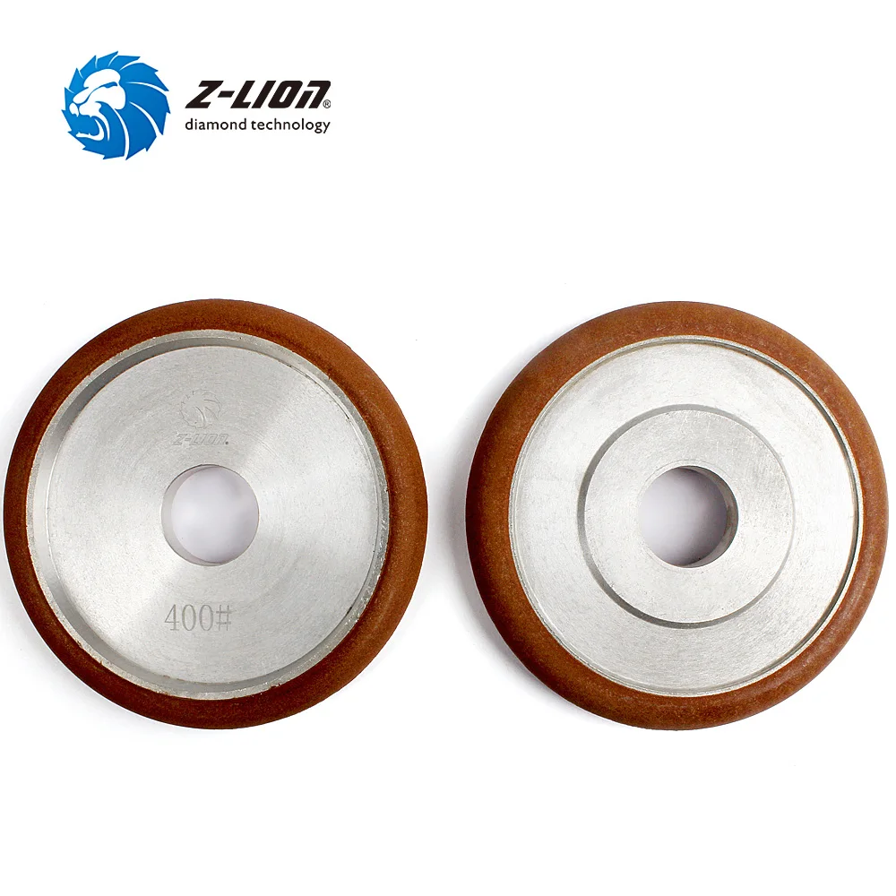 Z-LION Diamond Fluting Wheels Resin Bond 14mm Thickness R7 Type Flutes Wheel For Granite Marble Grinding Tools Grit 50-3000