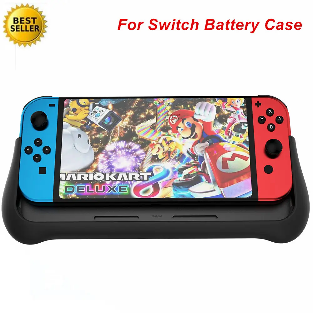 10000 mAh Battery Charger Case for Nintendo Switch, Portable Backup Charge Power Bank Station Console