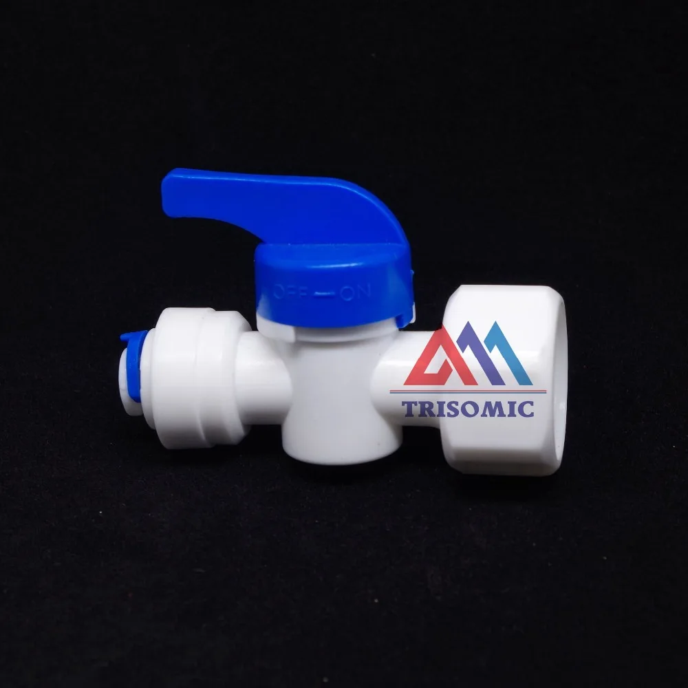 1/4" Inline Quick Fitting,1/2" female thread Ball Valve Quick Fitting Connection Aquarium RO Water Filter Reverse Osmosis System