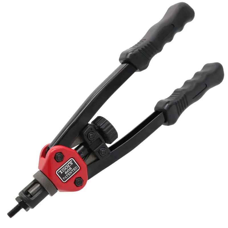 Hand Threaded Rivet Nuts Guns with  Nuts 605 606 Double Insert Manual Riveter Riveting Rivnut Tool for M3/M4/M5/M6/M8/M10 Nut