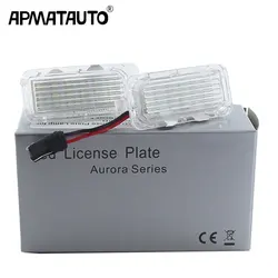 2pcs Canbus LED License Plate Light white 18LED Lamps For Focus Fiesta Mondeo MK4 Kuga Galaxy S-max C max Mk2 DA3 MK3 MK5 MK6